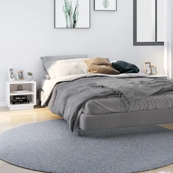 Noční stolek ZBXL Noční stolky 2 ks bílé 40 x 34 x 40 cm masivní borové dřevo