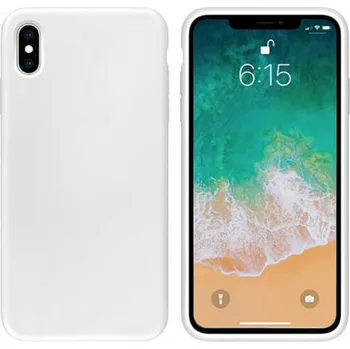 Pouzdro na mobilní telefon Extrapevný silikonový ochranný kryt pro Apple iPhone XS Max - bílý