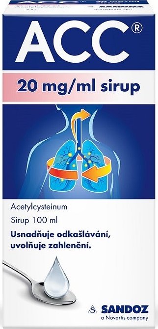 foto Lék na kašel, rýmu a nachlazení ACC sirup pro děti 100 ml