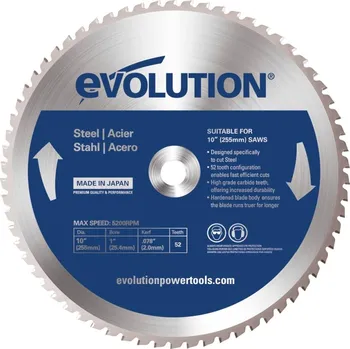 Řezný kotouč EVOLUTION POWER TOOLS Pilový kotouč EVOLUTION 255 mm - ocel EV025552