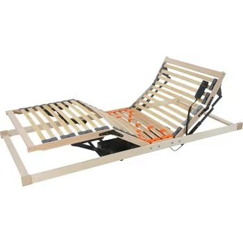 Postelový rošt Tropico ERGO BLACK MOTO - motorový lamelový rošt s dálkovým ovládáním 90 x 200 cm v akci "Férové ceny", březové lamely + březové nosníky