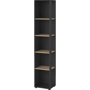 Knihovna Nábytek PEGAS s.r.o. Regál SIGAL 590, Šedá/Jackson hickory