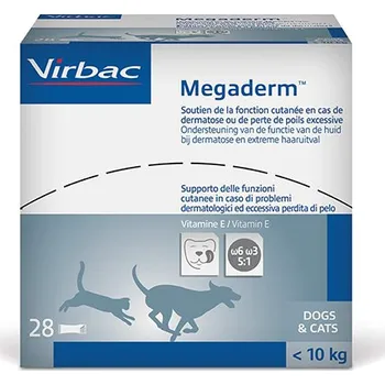 Megaderm Virbac 28x4ml pes a kočka < 10kg - Doplněk pro psa a kočku
