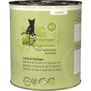 Krmivo pro kočku 24x800g catz finefood - losos a drůbeží