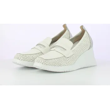 Dámské mokasíny Dámské kožené mokasíny 6624 bílá WONDERS Barva: Bílá, Velikost: 41