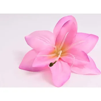 umělá květina Lilie květ satén de Luxe 14 cm růžovo-fialová