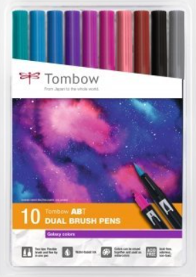 Sada oboustranných fixů na tělo TOMBOW galaxy, 10ks