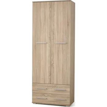 Šatní skříň Skříň RYDER 2D2S, dub sonoma + 4x OVĚŘENO zákazníky + vyzvednutí ZDARMA