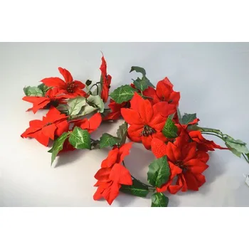 Vánoční dekorace Girlanda z vánočních hvězd 180 cm