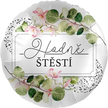 Balónek Premioloon Balonek fóliový Hodně štěstí, 43 cm