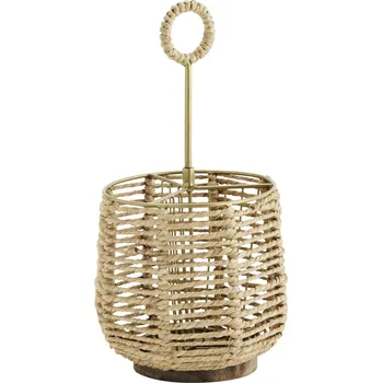 Příbor MADAM STOLTZ Stojánek na příbory Natural Brass