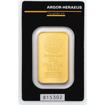 Sběratelství ARGOR-HERAEUS - Investiční zlato 20 g