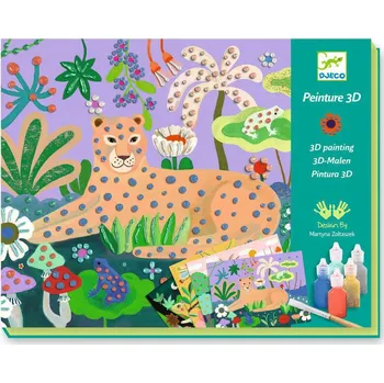 kreativní sada Djeco 3D obrazy Tropical forest