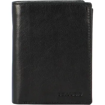 Peněženka Pánská kožená peněženka na výšku Bellugio Levian, černá