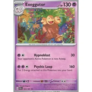 Karetní hra Pokémon PAF 024/091 Exeggutor - Paldean Fates Stav: Near Mint, Verze: HOLO