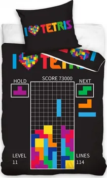 Ložní povlečení TipTrade Tetris Level 11 140 x 200, 70 x 90 cm zipový uzávěr