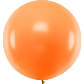 Balónek PartyDeco Jumbo balon pastelový oranžový, 1 m
