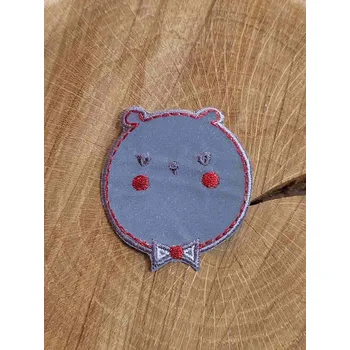 Textilní nažehlovací páska Nažehlovačka reflexní kulatá s mašlí