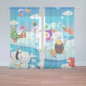 Záclona Záclony Antarktida: 2 ks - 150x250 cm - Sablio