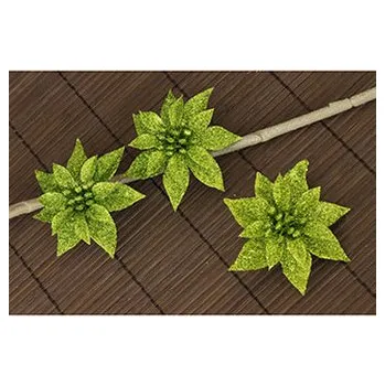 umělá květina Květina zelená dekorační. Cena za 3kusy/1 polybag.