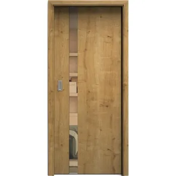 Interiérové dveře SAPELI HARMONIE KOMFORT M83 - CPL LAMINÁT - POSUVNÉ DVEŘE VČ. ZÁRUBNĚ - dub sukatý Průchozí šířka (cm): 80, Průchozí výška (cm): 197, Typ skla: Planibel bronz