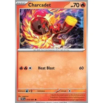 Volný čas Pokémon PAF 014/091 Charcadet - Paldean Fates Stav: Near Mint, Verze: NORMAL