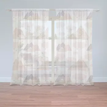 Záclona Záclony Dětské pyramidy: 2 ks - 150x250 cm - Sablio