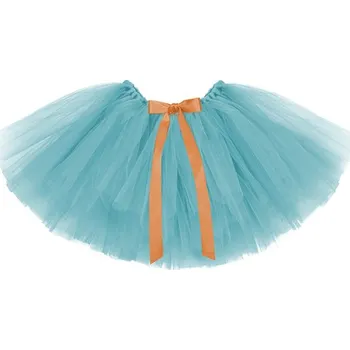 Karnevalový kostým PartyDeco Tylová sukýnka tyrkysová, obvod 80 cm