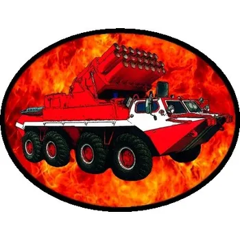 Nášivka nášivka pro hasiče GAZ Ovál (hasičské nášivky)