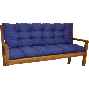 Podsedák Polstr na zahradní lavičku 120 cm - látka tmavě modrý melír