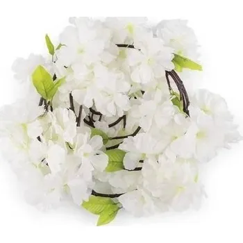 umělá květina Umělá květinová girlanda popínavá sakura 180 cm, krémová