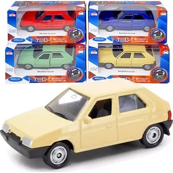 autíčko Welly Škoda Favorit Kovový model auta