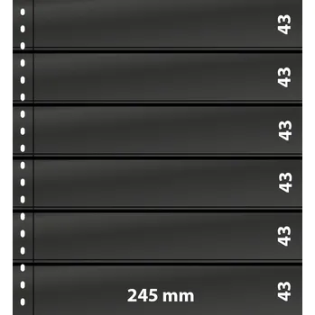 Sběratelství Lindner OMNIA listy - 6 kapes Varianta: černá, Velikost balení: 10 ks