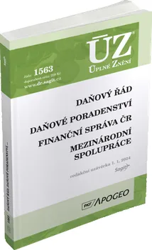 ÚZ 1563: Daňový řád, Finanční správa, Daňové poradenství, Platby v hotovosti - Nakladatelství Sagit (2024, brožovaná)
