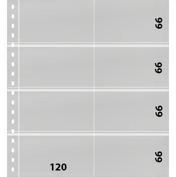 Sběratelství Lindner OMNIA listy - 8 kapes na kartičky Varianta: bílá, Velikost balení: 1 ks