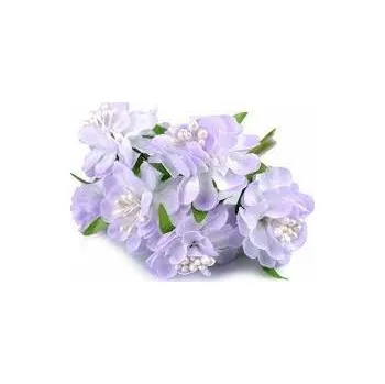 umělá květina Umělý květ na drátku fialový