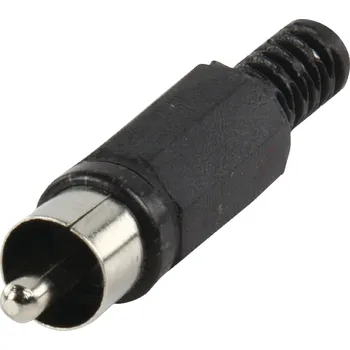 Kabel VALUELINE RCA plug with cable protector black