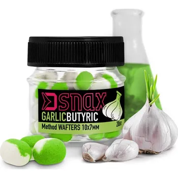 Boilies Delphin Nástraha D SNAX WAFT Česnek-Butyric 20g Průměr nástrahy: 7x5,5mm