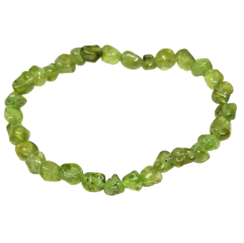 Náramek Olivínový náramek, nepravidelné tvary v AA kvalitě