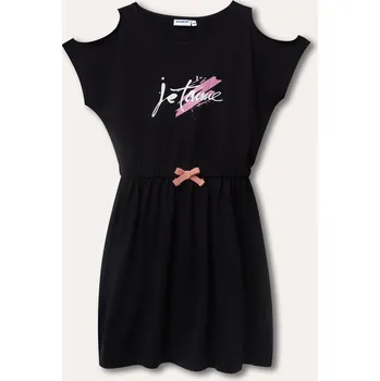 Dívčí šaty WINKIKI DÍVČÍ ŠATY "JE T´AIME" Barva: černá, Velikost: 152