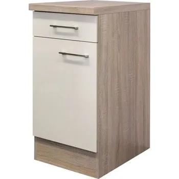 Kuchyňská skříňka Kuchyňská skříňka spodní s dvířky Flex Well Nepal šířka 40 cm kašmírový odstín lesklý