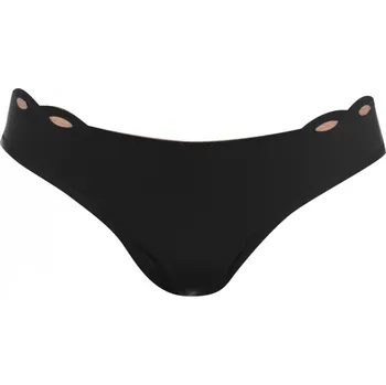 Dámské plavky Firetrap Blackseal Lazer Cut Bikini Bottoms Black 12
