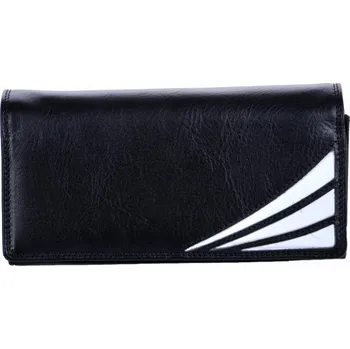 Peněženka Kožená kasírka 132481.3 černá s bílými trojúhelníky - zip na drobné
