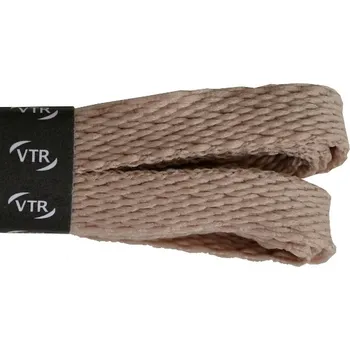 Tkaničky do bot Polyesterové ploché tkaničky béžové, délka 100 cm