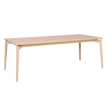 Jídelní stůl AERIS, Rozměr Stůl Aeris 175 * 95 cm, Povrch Dub bělený lakovaný, Rozšíření stolu Rozšiřující desky stolu-NE