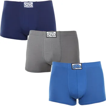Boxerky 3PACK pánské boxerky Styx klasická guma vícebarevné (3Q96837) S Možnost vrácení zboží ZDARMA do 120 dnů!