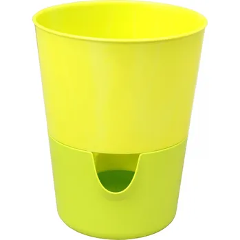 Plastia Rosmarin květináč 11 cm, žlutý/zelený