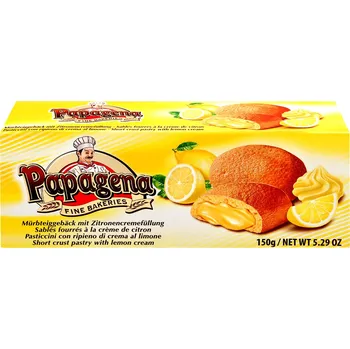 Cukrovinka Papagena Piškoty s citrónovou náplní 150g - originál z Německa