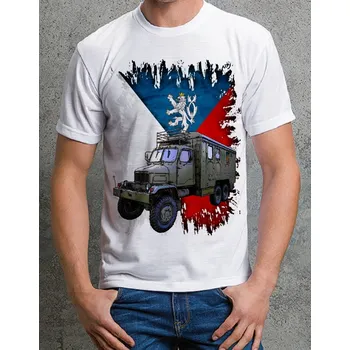 Pánské tričko tričko PRAGA V3S skříň S (vojenské tričko )