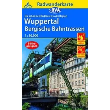 Radwanderkarte BVA Die schönsten Radtouren in der Region Wuppertal, 1:50.000, reiß- und wetterfest, GPS-Tracks Download, E-Bike